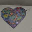 FKKA Front Porch Decor Farmhouse, Tree of Gifts Wall Art, Metal Heart Wall Decor For Bedroom, Easy Hanging With A Hanging Rope, Colorful, Gift