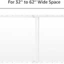 beeNbkks Pet Window Safety Guards, Clear Acrylic Safer Than Bars, Window Guards for Dogs Cats, Pressure Mounted Safety Pet Barrier with Metal Frame, Adjustable 32" to 62" Wide, 29" Tall, Indoor Use