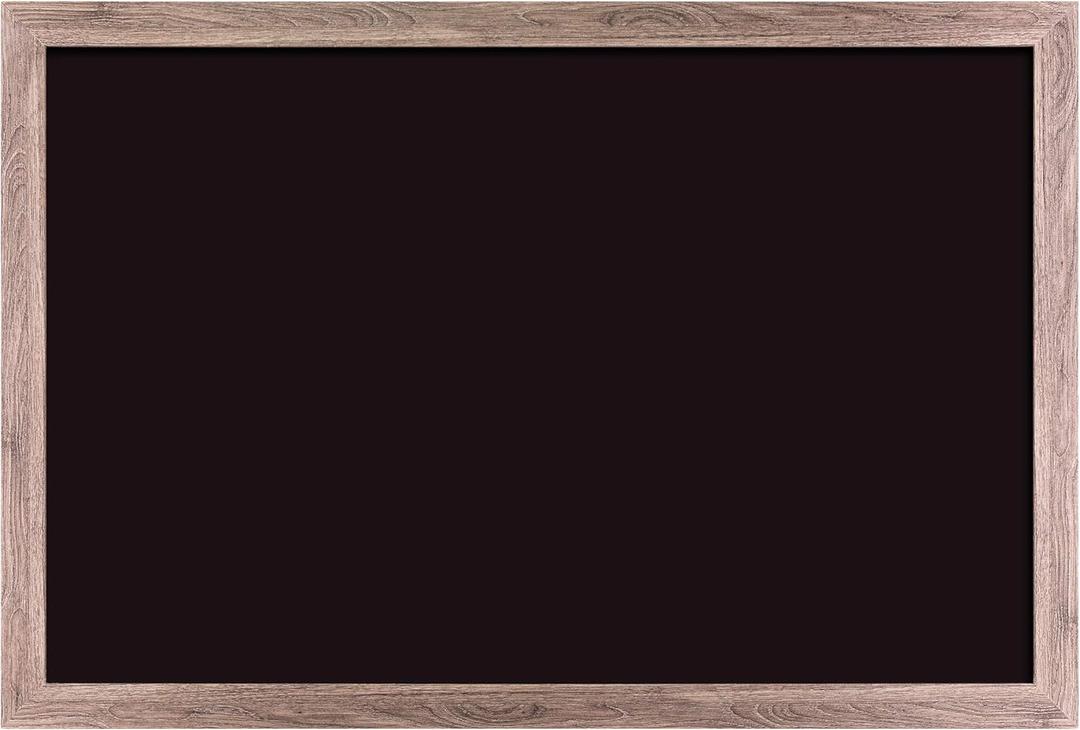 U Brands Magnetic Chalkboard, 24" x 36", Rustic Wood Frame, Premium Matte Surface