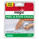 Magic American Tub/Floor Peel and Stick Caulk, 1-1/4" x 5' (3.1cm * 1.5m) , (1 Count (Pack of 1), White)