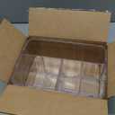 STORi 5-Compartment Clear Plastic Organizer | Rectangular Divided Makeup and Vanity Storage Bin and Office Desk Caddy | Scalloped Wall Design | Made in USA