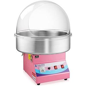 Olde Midway Cotton Candy Machine and Electric Candy Floss Maker with Bubble Shield, Commercial-Grade