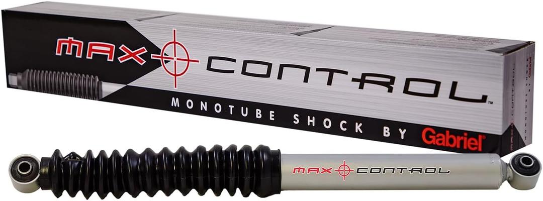 Gabriel 77412 Max Control Rear Monotube Shock Absorber fits GMC Sierra and Chevrolet Silverado1500, 1500 HD, 2500, 2500HD, 3500, 3500HD, V30, V3500, K30, R3500; Dodge Ram 1500; Jeep Gladiator (1 Pack)