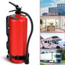 2 Pack Fire Extinguisher Brackets, 2.5 LB Fire Extinguisher Wall Mount Bracket, Metal Heavy Duty Fire Extinguishers Holder for Home, Car, RV, Truck, Mini Fire Extinguishers (Non-Universal)