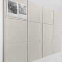 DECORITA Felt Wall Tiles | Large Cork Board Alternative | Aesthetic Felt Bulletin Board for Office, Home & Classroom | Large Cork Boards for Walls Pinboard (12-Pack) | Beige