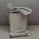 Mop and Bucket Set | Auto-Spray Cleaning | Dirty Water Separation Keep Water Fresh | Flat Mop & Bucket with Scraper | 3X Washable Pads | Mops for Floor Cleaning Valentine's Day Gift (White)