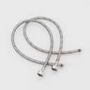 BWE 24" Length Faucet Supply Lines,1/2 -Inch Female Compression Thread x M10 Male Connector,Braided Stainless Steel Sink Hose,for Bathroom Kitchen Sink Faucet x 2 Pcs (1 Pair)