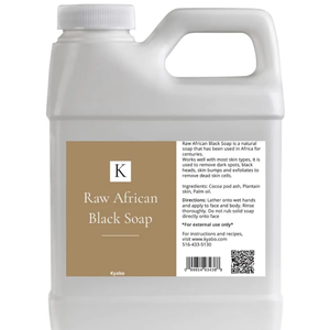 African Black Soap Liquid 32 oz. | 100% Pure Natural Raw Organic Soap from Ghana | Body Wash, Face Cleanser, Hair Shampoo & Conditioner