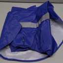 NACOCO Large Dog Raincoat Adjustable Pet Water Proof Clothes Lightweight Rain Jacket Poncho Hoodies with Strip Reflective (XL, Blue)