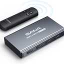 HDMI Switch 3 in 1 Out 4K@60Hz, GANA HDMI Splitter Switcher with Remote, Aluminum HDMI 2.0 Switch Box Hub for 3D, HDCP2.2, HDR, Compatible with Xbox, PS5/4/3,Fire Stick,Roku,Blu-Ray Player, Grey I