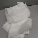 ABCHOME Ivory Sheer Curtains 90 Inches Long 2 Panels,Rod Pocket Voile Semi Sheer Window Curtains for Kitchen, Bedroom and Living Room (Ivory, 52 W x 90 L)