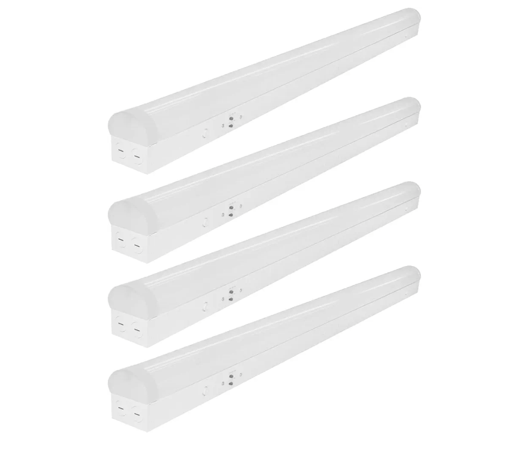 4FT LED Linear Strip Light Fixture, 4 Foot LED Shop Lights 40/32/24W 35/40/5000K CCT Selectable,Surface Mount and Hanging Ceiling Lighting Fixture for Garage, warehouse, workshop, supermarket (4)