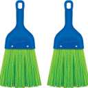 2 x LOLA Heavy Duty Whisk Broom, Hand Brush, 2 Pack Durable Bristles, Whisks Away Dirt & Debris, Compact, Hang Hole for Easy Storage, Indoor/Outdoor