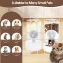 2 x Rabbit Water Dispenser 35oz, Hanging Automatic Pet Feeder for Cage, Auto Gravity Cat Food Bowl Water Bottle Small Animal Feeding Accessories for Puppy Kitten Bunny Hedgehog Ferret Guinea Pig (Gray)