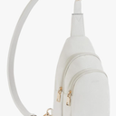 Telena Small Sling Bag for Women Leather Crossbody Fanny Packs Chest Bag for Women