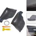 FZJDSD 2pcs Dark Gray Auto Door Panel Armrest Cover Replacement Compatible with Honda Odyssey 2011 2012 2013 2014 2015 2016 2017 Microfiber Leather Car Door Armrest Replacement Anti-Scratch