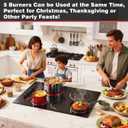 Upgraded Electric Cooktop 30 Inch 5 Burner 8600W 240V