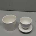 French Ceramic Butter Crock with Lid - 8.45oz Holds 2 Sticks, Inverted Water-Seal Keeper for Fresh, Spreadable Butter Christmas Gift (Extra Large, White)