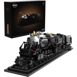 Nifeliz Big Boy Locomotive, Articulated Steam Locomotive Building Block Set, Legendary Steam Train Display Kit for Gift Giving (1,818 Pieces)
