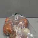 Artgar Pumpkin Decor, 8 PCS Halloween Pumpkin, Metal Cracked Design Foam Pumpkins for Halloween Thanksgiving Fall Home Table Indoor Outdoor Decorations