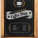 Rustic Torched Tabletop Chalkboard Sign/Hanging Magnetic Wall Chalkboard/Small Countertop Chalkboard Easel/Kitchen Countertop Memo Board / 12" x 17" in. Weddings, Birthdays, Baby Announcements