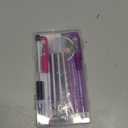 Lange & Knig Heat Erasable Fabric Marking Pens for Sewing - 4 Pens + 8 Refills - Sewing Supplies Quilting Supplies Table Accessories Embroidery Pen Tailors Chalk Alternative (White, Purple, Pink, Black)