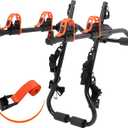 Sports Deluxe 2-Bike Trunk Mount Rack, Model SY-Trunk-BR, Black + Orange up to 70lbs Load (Trunk Bike Rack)