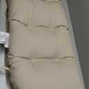 Arden Outdoor Wicker Settee Cushion, 41.5 x 18, Rain-Proof, Fade Resistant Tan Leala