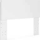 Signature Design by Ashley Onita Contemporary Adjustable Height Panel Headboard for Bedroom, Full, White