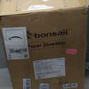 Bonsaii 12-Sheet Micro Cut Shredders for Home Office, 60 Minute P-4 Security Level Paper Shredder for CD, Credit Card, Mails, Staple, Clip, with Jam-Proof System & 4.2 Gal Pullout Bin C266-B