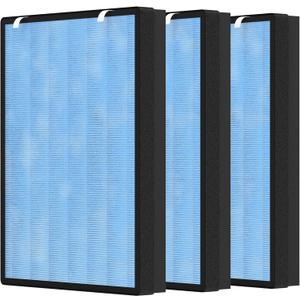 3 Packs HSP002 Replacement Filter Compatible with HSP002 Smart Purifier 2.0 for Home, Large Room - HSP002