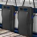 Boat Fenders Boat Bumpers for Docking Upgraded Boat Fenders Bumpers, Fit for Bass Boat Jon Boat and Pontoon Boat (2PACK, Gray)