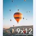 9x12 Picture Frame White for Wall Hanging, Wall Mounting Horizontally or Vertically, 9 x 12 Wall Gallery Poster Photo Frame with Durable Shatter Resistant Plexiglass, White