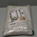 YoungsTex 84 Inches Long Linen Semi Sheer Curtains for Living Room 2 Panels - Light Filtering Window Treatments with Bronze Grommet Rustic Drapes for Country Bedroom, 52 x 84 Inch