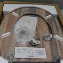 Round Toilet Seat, Molded Wood Toilet Seat with Quietly Close