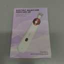 Professional Manicure Pedicure Set - Cordless Electric Foot Nail Care Trimmer Buffer Tools - 5 Speeds, Rechargeable, Thick Nails (Red)