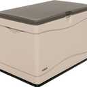 Lifetime 60103 Deck Storage Box, 80 Gallon, Desert Sand/Brown