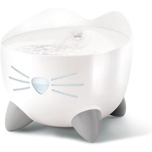 Catit PIXI Drinking Fountain  Cat Water Fountain with Triple Filter and Ergonomic Drinking Options, White (2)