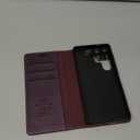 Wallet Case for Samsung Galaxy S25 Ultra Compatible with Magsafe, 2-IN-1 PU Leather Flip RFID Blocking Card Holder Stand Shockproof Magnetic Detachable Case for Galaxy S25 Ultra, Retro Purple