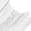 Remidoo Corset Tops for Women Strapless Lace Up Overbust Corset Bustier Sexy Night Out Crop Tank Top White Small