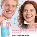2 x Niacinamide Whitening Toothpaste, Niacinamide Toothpaste Intensive Whitens Teeth, Protects Tooth Enamel, Stain Removal & Freshens Breath, Fuoride-Free Whitening Toothpastes for Brilliant Smile