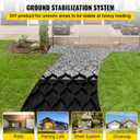 VEVOR Ground Grid 27 ft x 4 ft, 1885 lbs per Sq Ft Load Geo Grid, 2" Depth Permeable Stabilization System for DIY Patio, Walkway, Shed Base, Light Vehicle Driveway, Parking Lot, Grass, and Gravel