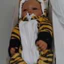 BABESIDE Black Baby Dolls Girl, 17 Inch Handmade Realistic Cute Soft Body Baby Doll Real Life Baby Dolls with Accessories for 3+ Year Old Girls Gifts, Pretend Play, Collection