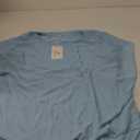 Neineiwu Women's Summer Loose Casual Short Sleeve Chiffon Top T-Shirt Blouse Size XL, Light Blue