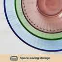 Pyrex Colors Tinted (3-Pack) Sculpted Tinted Unlidded Small/Medium/Large Glass Mixing Bowls, Nesting Space Saving Set of Bowls For Prepping and Baking, 1.3QT, 2.3QT & 4.5QT