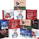 WLUSEAXI 12Pack Large Christmas Gift Boxes, 12x9.8x3.1Inches Christmas Boxes for Gifts with Lids, Perfect for Festive Gift Wrapping and Xmas Holiday Present (Red)