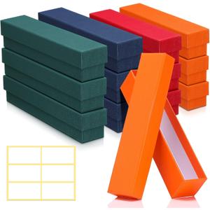 12 Pcs Coin Storage Box 2 x 2 Inch Flip Holders Collectors Coin Collecting Supplies Holders Protector Case for Cents Cardboard