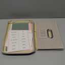 Greeting Card Storage Box, Linen Storage Box with 16 Adjustable Dividers, 84 Labels, 1 Marker Pen, Perfect for Organizing Greeting Cards, Envelopes, Photos 1 Pack Beige