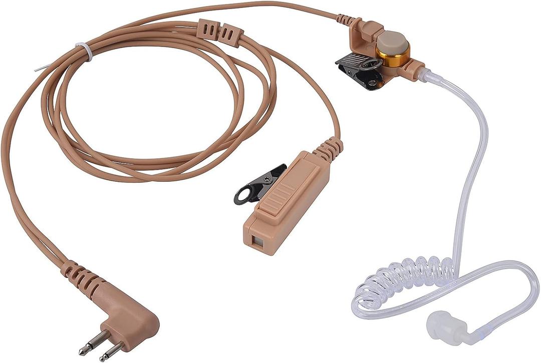 2 Pin Prong M1 Earpiece with Mic Acoustic Tube Surveillance Flesh Headset for Motorola bpr40 cls 1110 1410 cp200 cp200d cp185 dlr1060 dtr700 rdm2070d rmu2040 rmu2080d bc300d dt 550 Walkie Talkie Radio