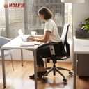 HOLKIE Office Chair Wheels Grey Dual Rubber 2 Inch Replacement Smooth Quiet Rolling Casters Universal Fit Casters 11x22mm, Wheels-Set of 5 for Hardwood Floors Carpet Computer Gaming (11mm-Fits Most-Not Fit High-Pile Carpets)